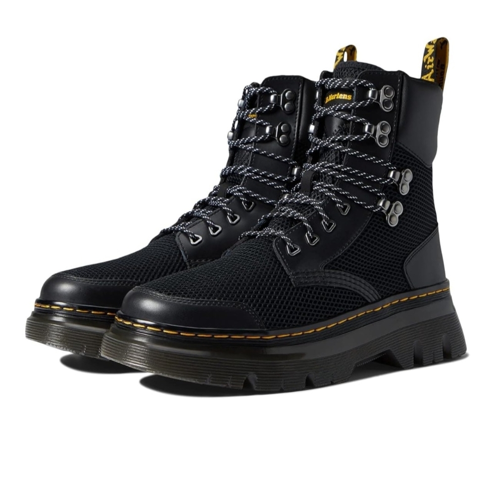 Dr. Martens Black Mesh Men's Boots